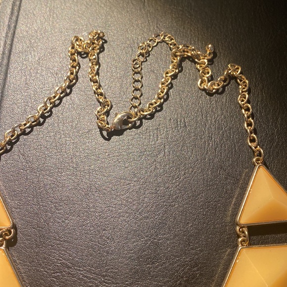 FREE WITH PURCHASE Peach Triangle Necklace - Picture 3 of 4